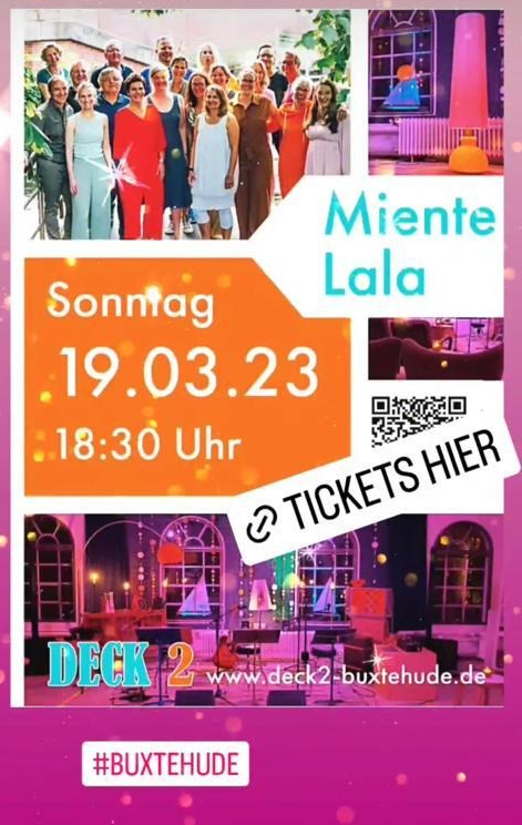 Plakat vom Auftritt im Deck 2